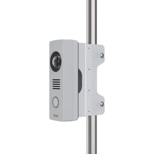 video intercom camera with mount on a pole