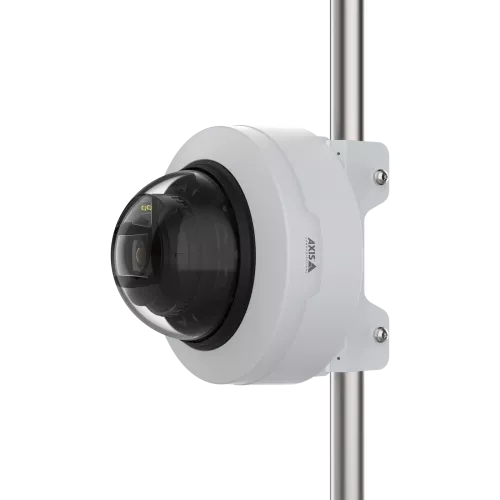 Dome camera with mount on a pole