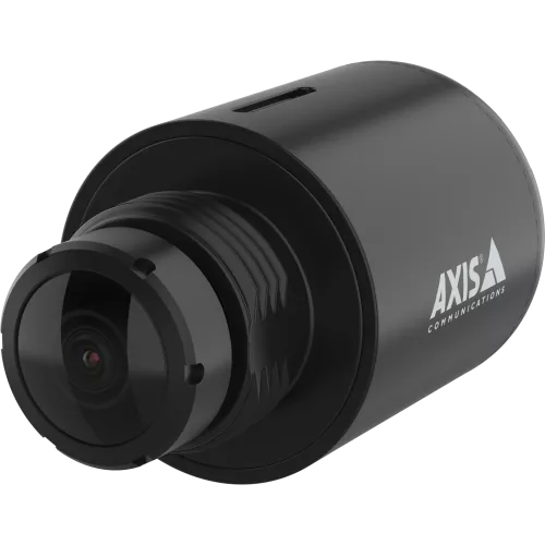 Black AXIS F2137-RE Fisheye Sensor, visto desde su ángulo izquierdo