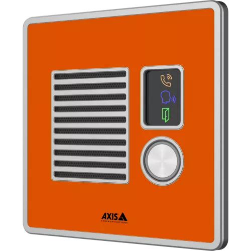AXIS I7010-VE Safety arancione visto dall'angolo sinistro