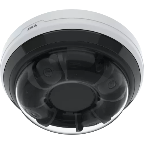 White AXIS P3747-PLVE panoramic Camera viewed from its bottom angle