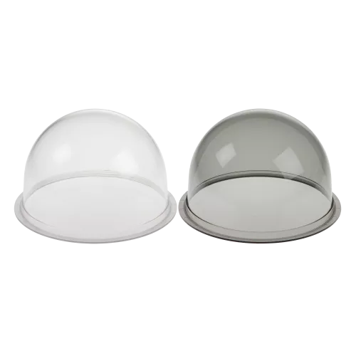 Product images of clear and smoked domes
