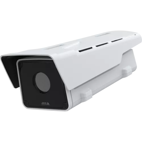 White AXIS Q2112-E Thermal Camera viewed from its left angle