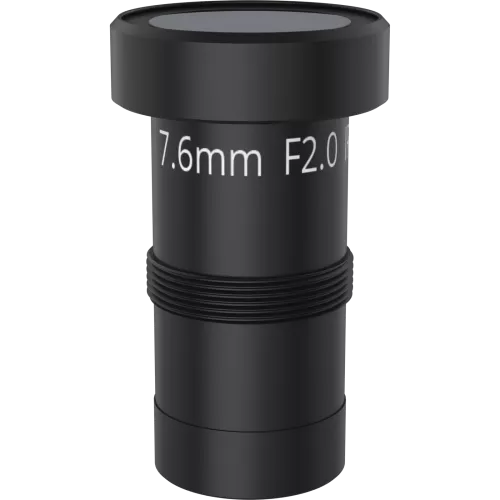 Black Lens M14 7.6 mm F2.0 IR von vorne betrachtet