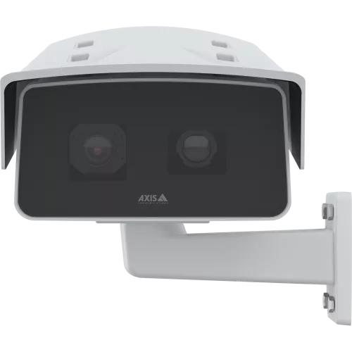 Camera looking straight ahead with white background