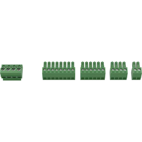 Green AXIS TA1902 Mk II Access Control Connector Kit viewed from its front