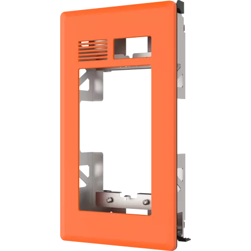 Orange AXIS TI8205 Safety Recessed Mount viewed from its left angle
