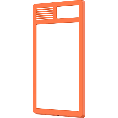 Orange AXIS TI8909 Safety Protection Cover viewed from its left angle