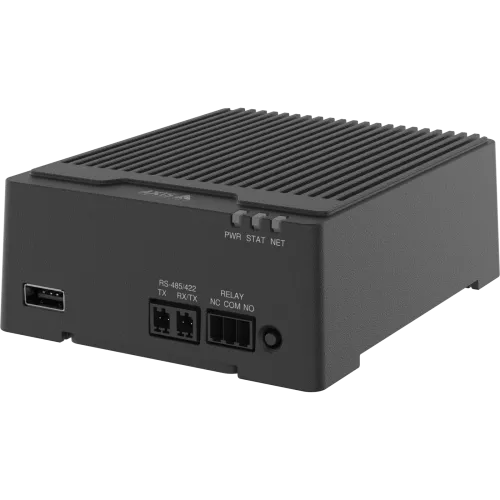 Black AXIS D3110 Mk II Connectivity Hub viewed from its left angle