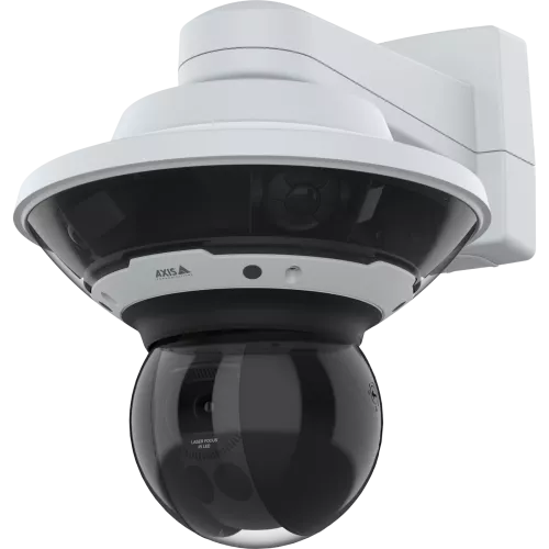 multidirectional camera with PTZ camera mounted wallmount
