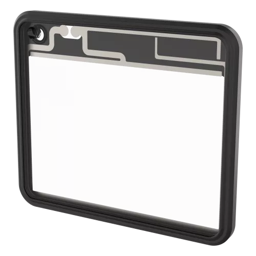 Black AXIS TQ1950-E Front Window Kit viewed from its left angle.