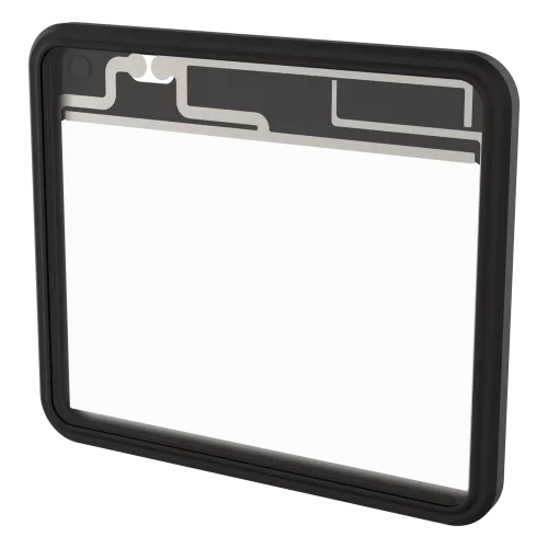 AXIS TQ1951-E Front Window Kit, nero, visto dal suo angolo sinistro.