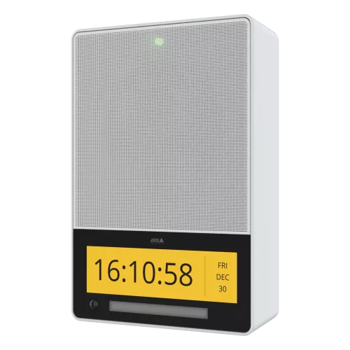 product image of AXIS C1710 displaying time and date