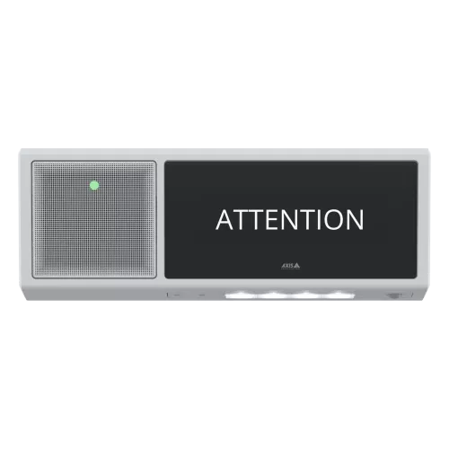 product image of AXIS C1720. Text Attention.