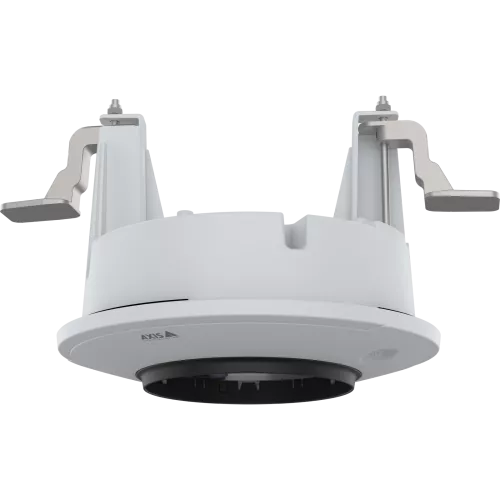 White AXIS TP3206-E Recessed Mount viewed from its left angle.