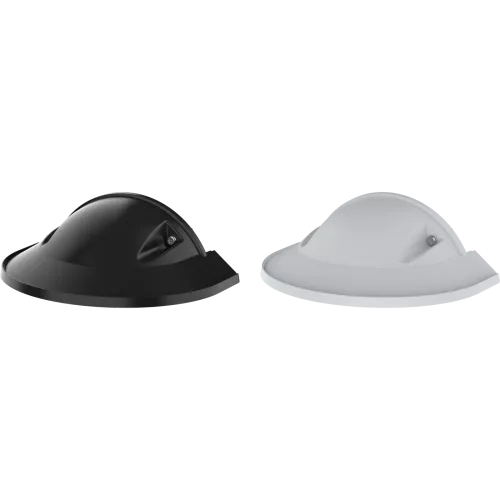 AXIS TP3836-E Weathershield Black/White viewed from its left angle.