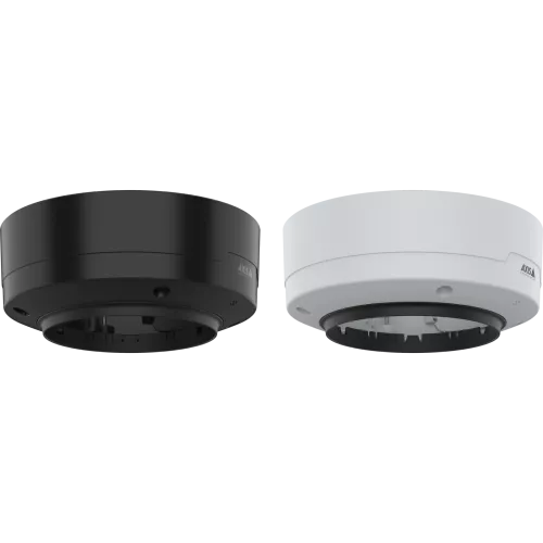 AXIS TP3837-E Casing Black/White viewed from its front angle.