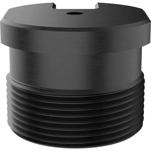 Black AXIS TP3909-E Pipe Adapter viewed from its front angle.