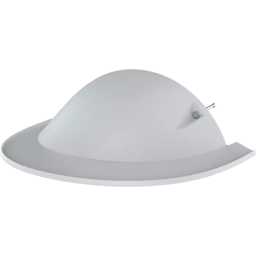 White AXIS TQ3815-E Cover Weathershield viewed from its left angle.