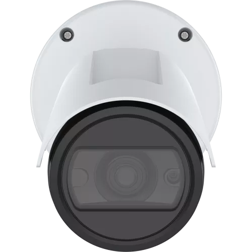 AXIS P1485-LE Bullet Camera sobre fondo blanco, vista desde el frente