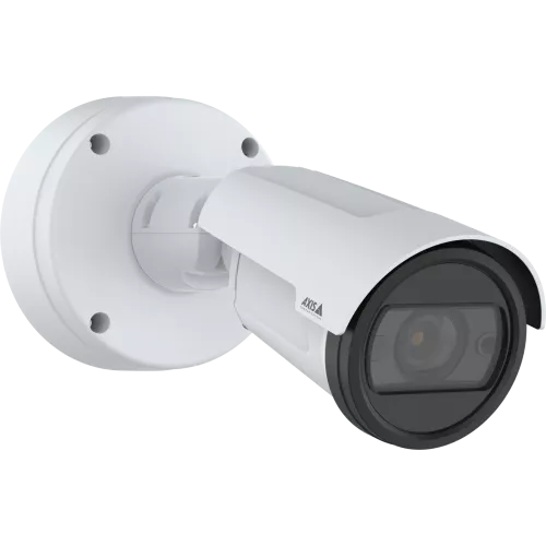  AXIS P1488-LE con carcasa blanca sobre fondo blanco, vista desde la derecha 