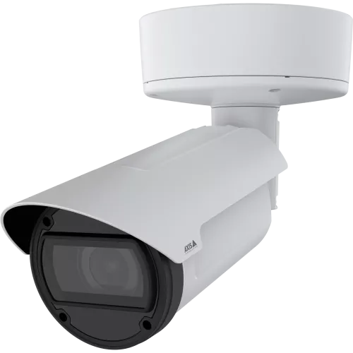 AXIS Q1808-LE outdoor bullet security camera with rugged housing and infrared lens.