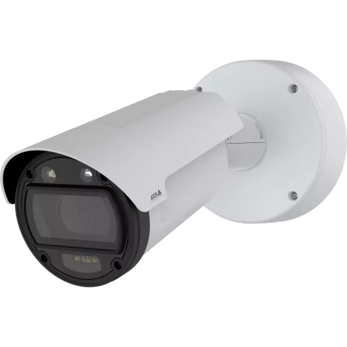 AXIS Q1808-LE outdoor bullet security camera with rugged housing and infrared lens.