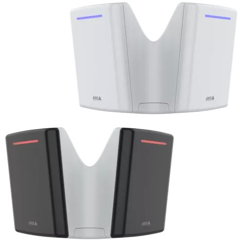 AXIS D2122-VE Radar, in black and white color