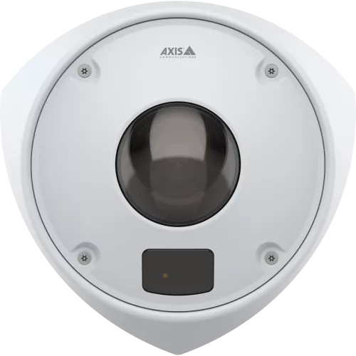 White AXIS Q9227-SLV Corner Camera viewed from its front 