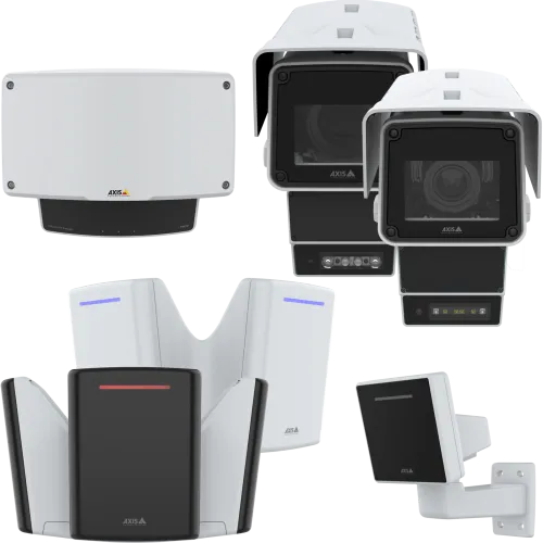 A collage displaying Axis radar products