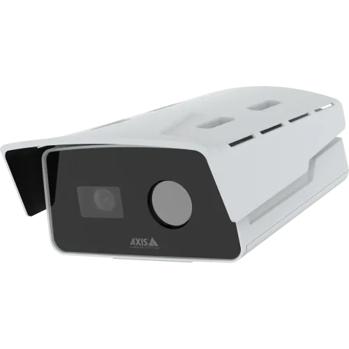 AXIS Q2802-E Bispectral Camera, kolor biały, widok z lewej strony.