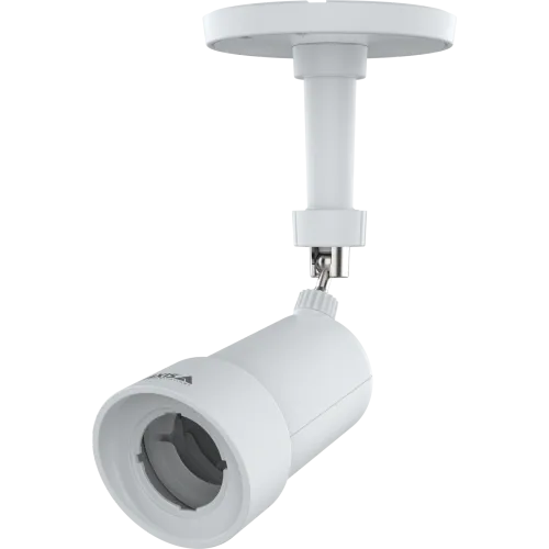 White AXIS TF1805 Bullet Housing viewed from its right side