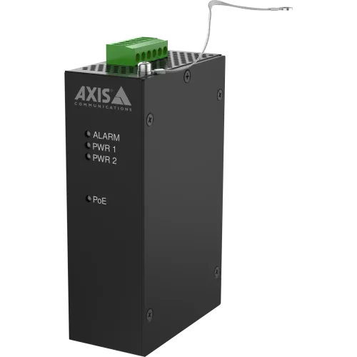 AXIS TU8007-R 90 W Industrial Midspan, schwarz, von rechts betrachtet