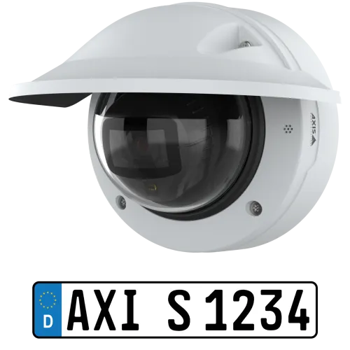 White AXIS P3285-LVE Kit viewed from its left angle