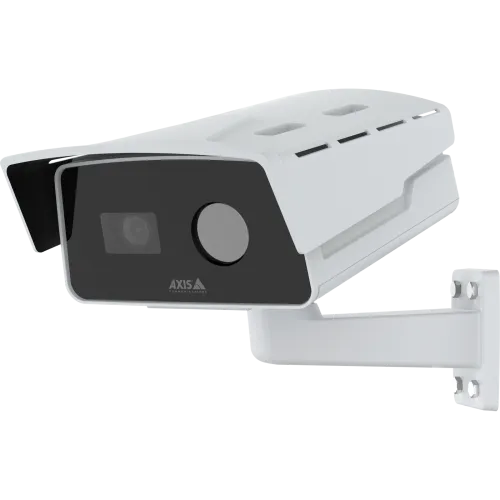 AXIS Q2802-E Bispectral Camera, kolor biały, zamontowana na ścianie