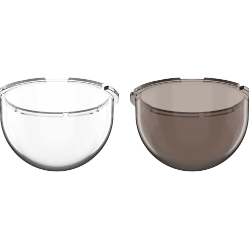 AXIS TM3830 Dome Clear/Smoked viewed from its front 