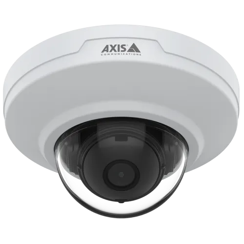 AXIS M3085-V mounted on ceiling, viewed from the front  