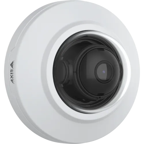 AXIS M3085-V mounted on wall, viewed from the right  