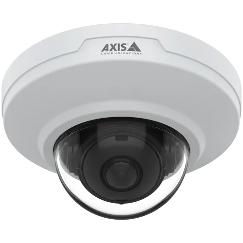 AXIS M3086-V mounted on ceiling, viewed from the front