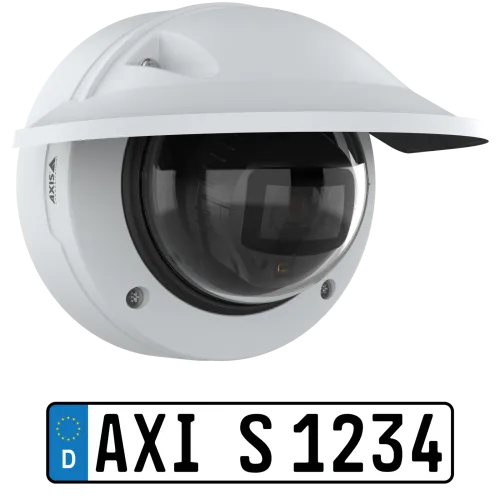 White AXIS P3285-LVE Kit viewed from its right angle