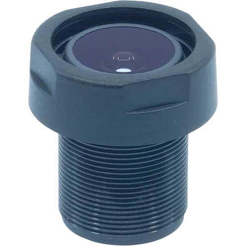 Lens M12 3.6mm viewed from its front side.