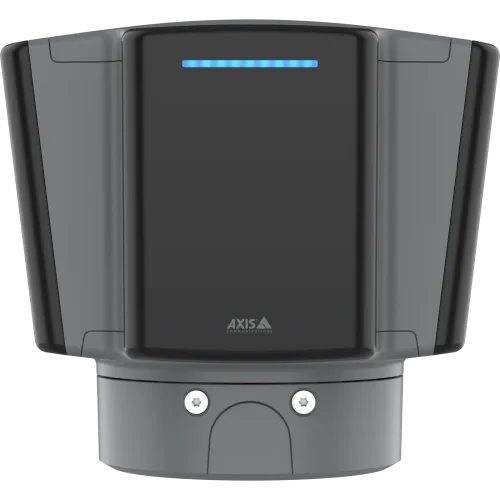 AXIS D2124-VE Radar in black, viewed from the front 