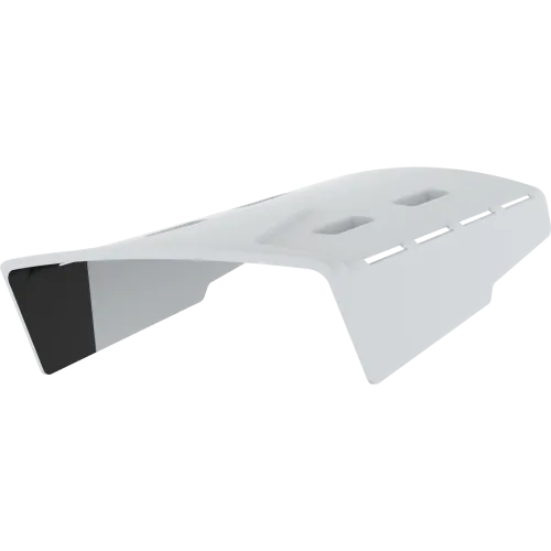 White AXIS TP1808-E Weathershield viewed from its left angle. 