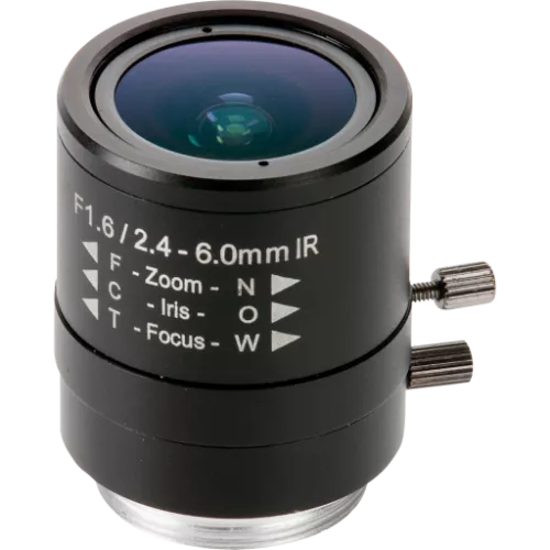 Objetivo varifocal de iris manual de 2,4-6 mm