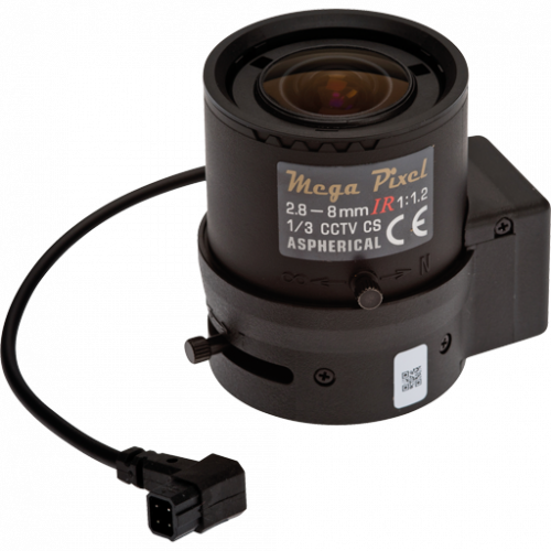 Varifocal Lens 2.8-8 mm, F1.2 DC-iris, CS-mount