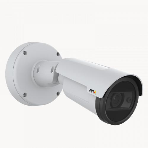 AXIS P1448-LE IP Camera, viewed from its right angle.