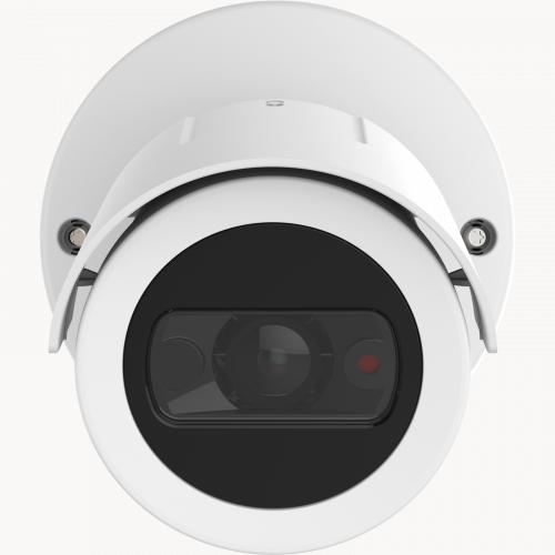 AXIS M2025-LE IP Camera de couleur blanche vue de face. 
