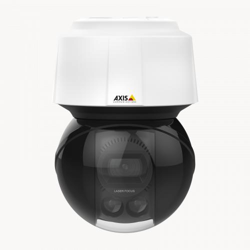 Axis IP Camera Q6155-E verfügt über die Axis Sharpdome-Technologie mit Schnelltrocknung und Laserfokus