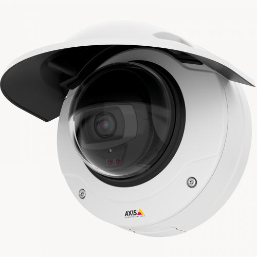 A câmera IP AXIS Q3527-LVE possui alimentação redundante e portas de E/S configuráveis