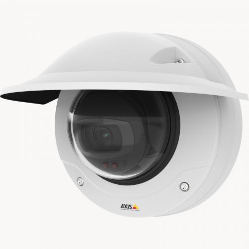 La caméra IP AXIS Q3515-LVE dispose de Forensic WDR, de Lightfinder et d'OptimizedIR 